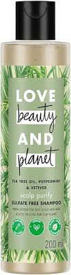 Love Beauty and Planet Tea Tree, Peppermint & Vetiver Sulfate Free Purifying Shampoo