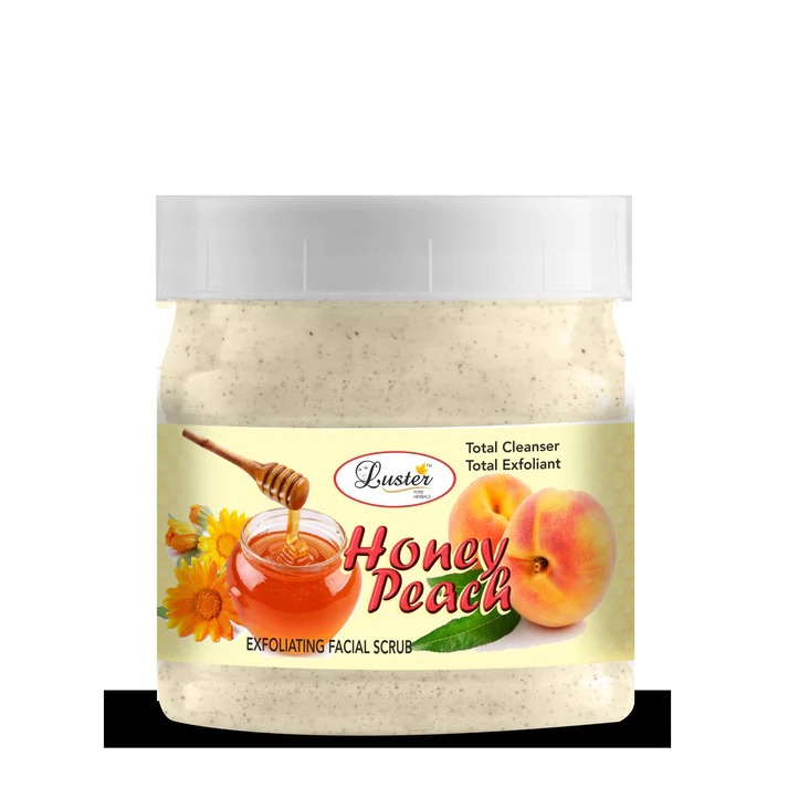 Luster Cosmetics Honey Peach Face & Body Cream Scrub