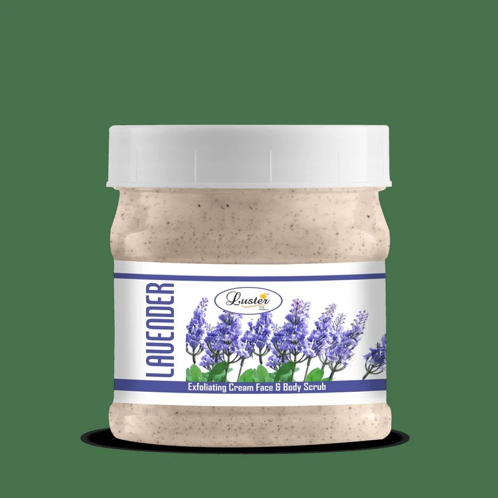 Luster Cosmetics Lavender Face & Body Cream Scrub