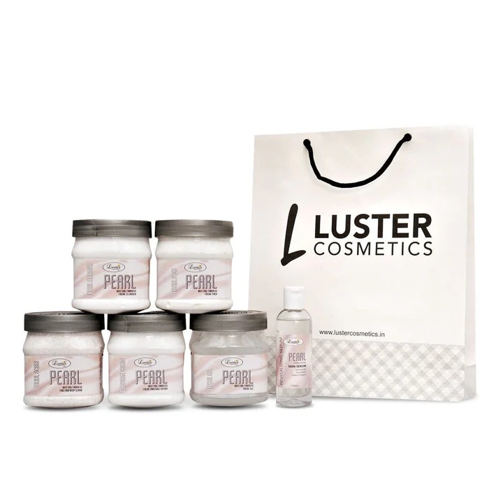 Luster Cosmetics Pearl Glow Whitening Facial Kit Salon Eco Pack