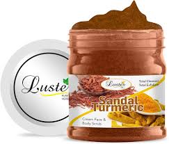 Luster Cosmetics Sandal & Turmeric Face & Body Gel Scrub