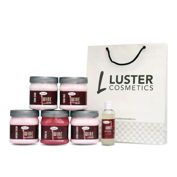 Luster Cosmetics  Wine Anti-Ageing Facial Kit Salon Eco Pack