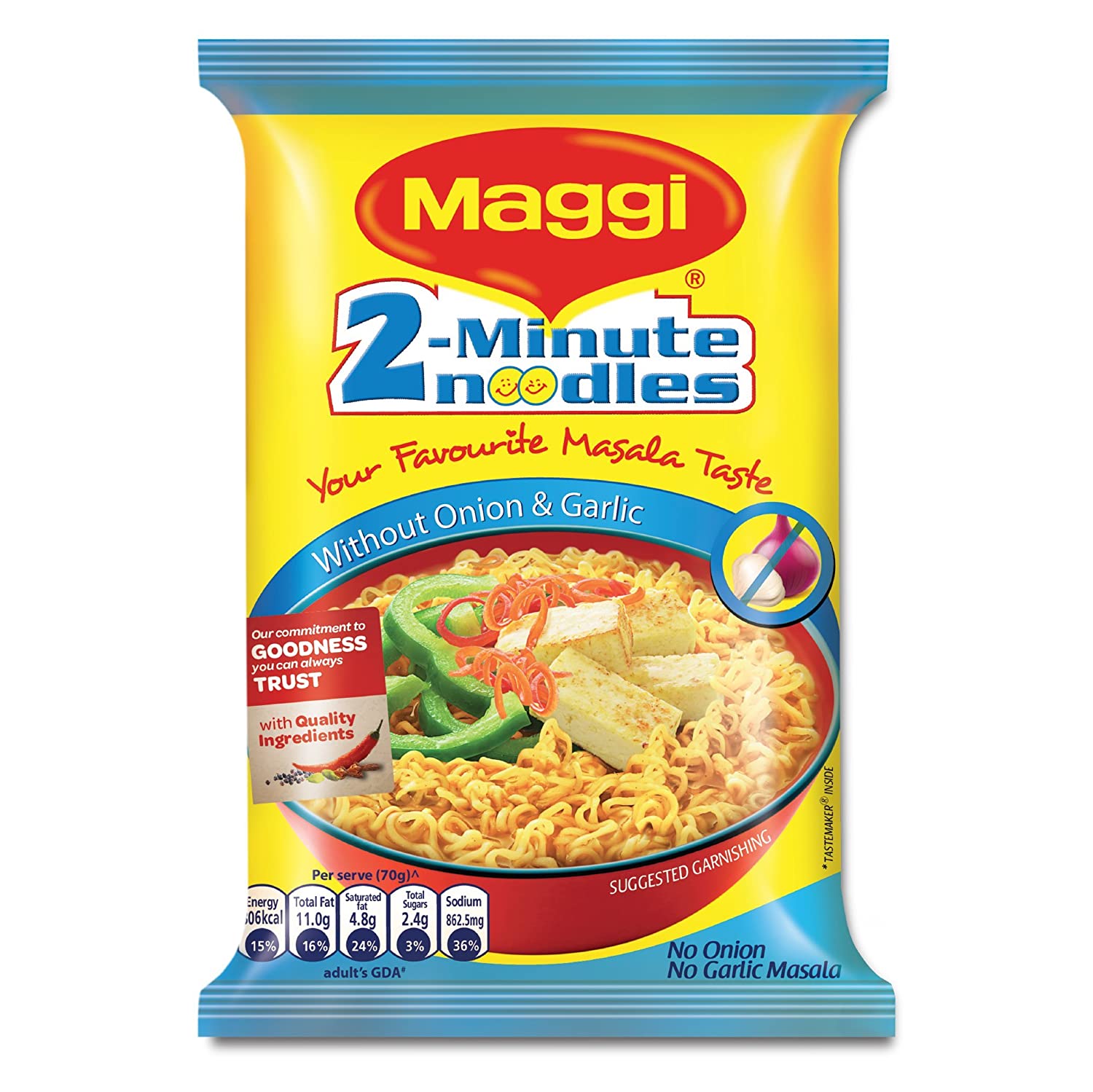 Maggi 2 Minute Noodles No Onion No Garlic 