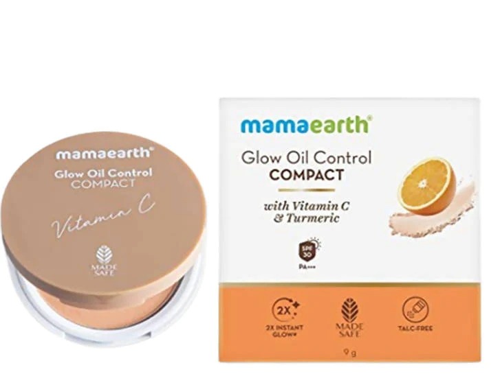 Mamaearth Glow Oil Control Compact With SPF 30 -Creme Glow