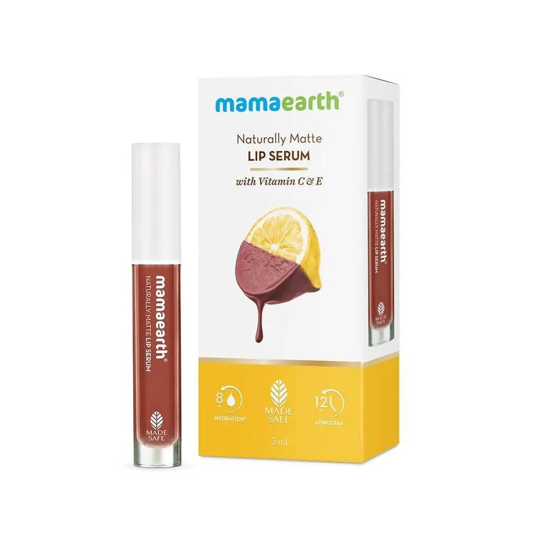 Mamaearth Naturally Matte Lip Serum Chocolate Truffle