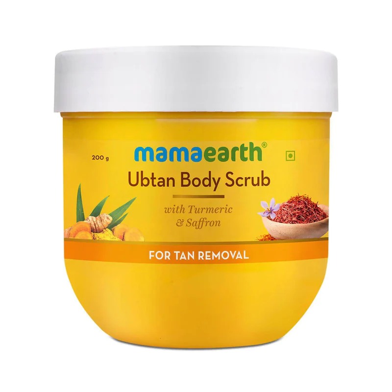 Mamaearth Ubtan Body Scrub with Turmeric & Saffron