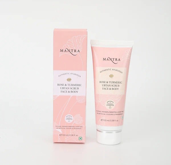Mantra Herbal Rose & Turmeric Ubtan Scrub