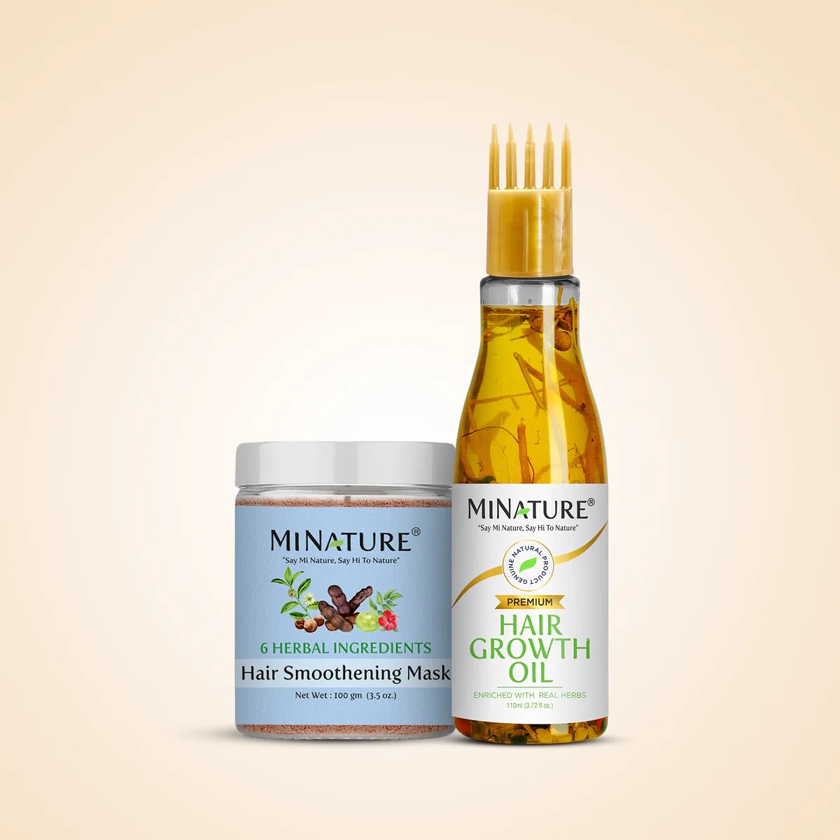 Minature Premium Hair Growth Oil & Hair Smoothening Mask Combo