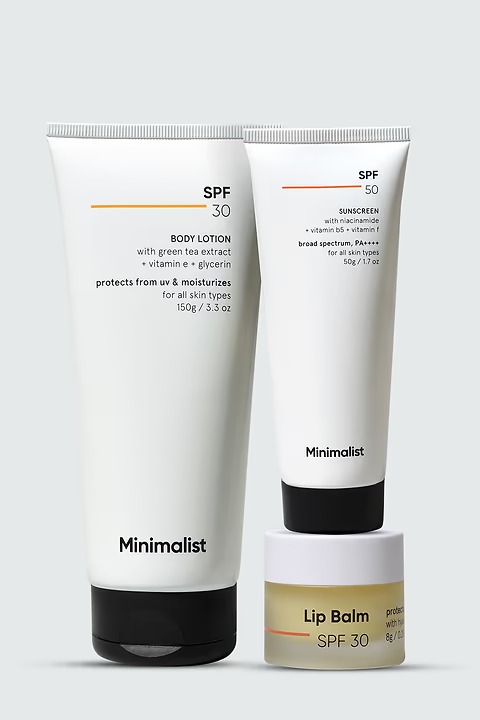 Minimalist Sun Protection Body Care Kit