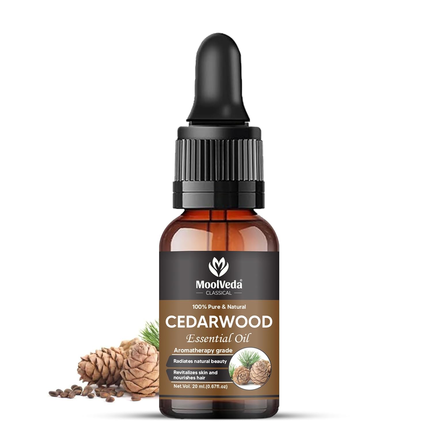 Moolveda Pure & Natural Cedarwood Essential Oil 