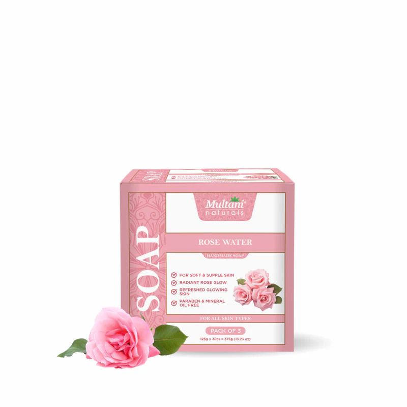 Multani Naturals Rosewater Soap