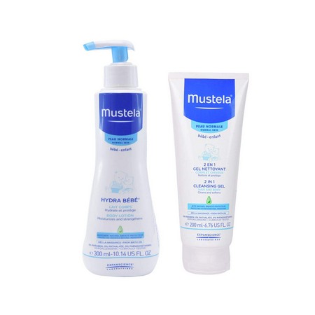 Mustela 2 in 1 Cleansing Gel and Hydra Bebe Body Lotion