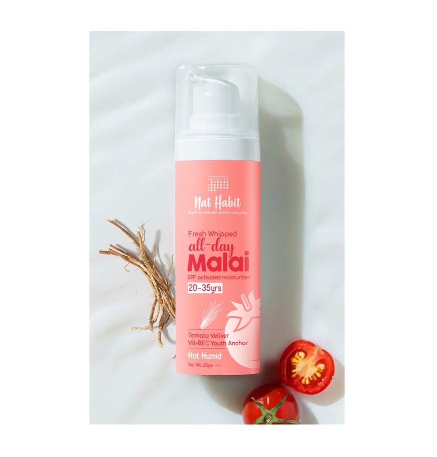 Nat Habit All-Day Face Malai - 20-35Yrs - Hot Humid Weather