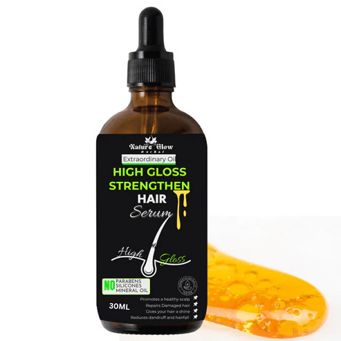 Nature Glow Herbal High Gloss Strengthening Hair Serum