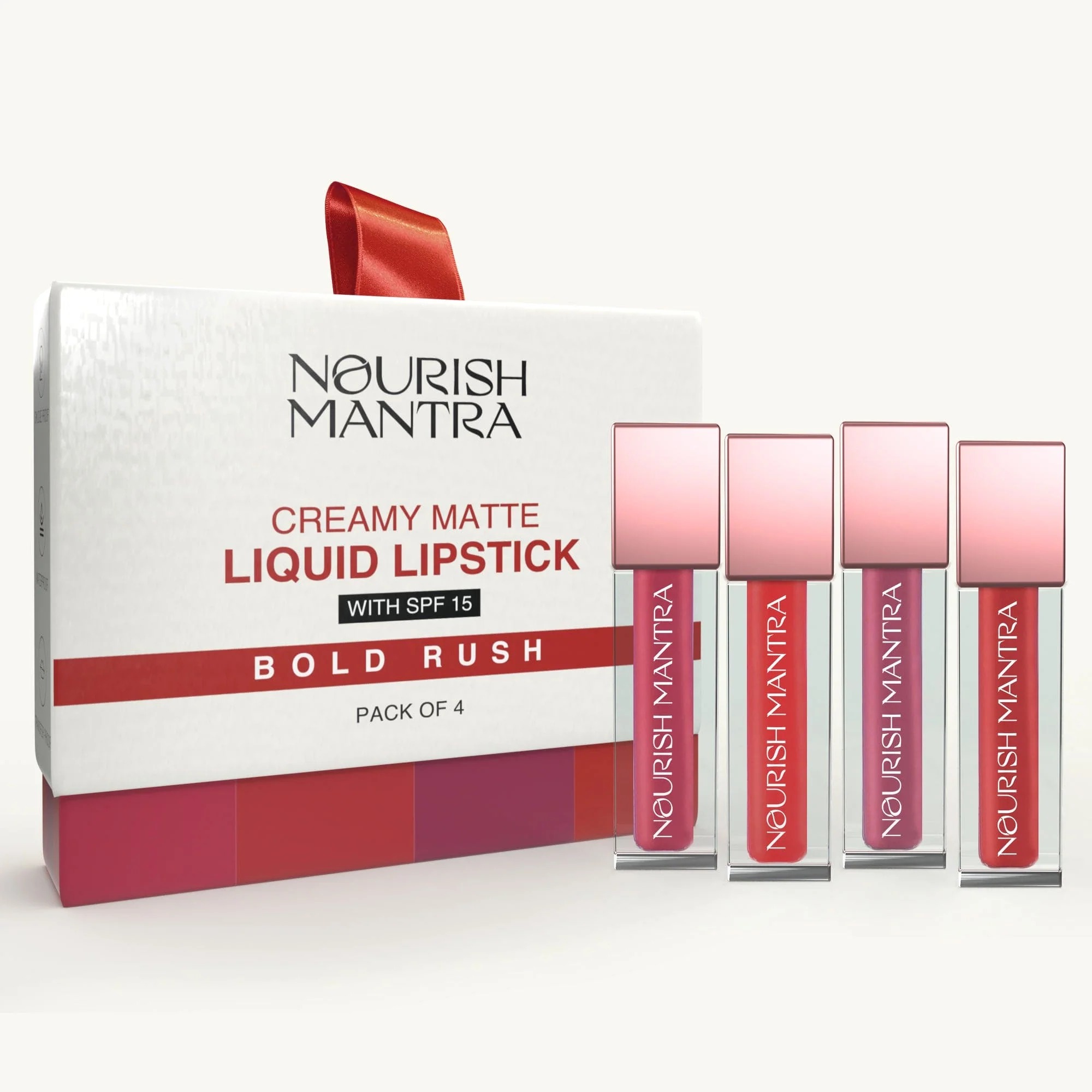 Nourish Mantra Bold Rush Creamy Matte Liquid Lipstick Combo
