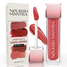 Nourish Mantra Ishq Wala Red (Candy Apple Red) Lipstick With SPF 15