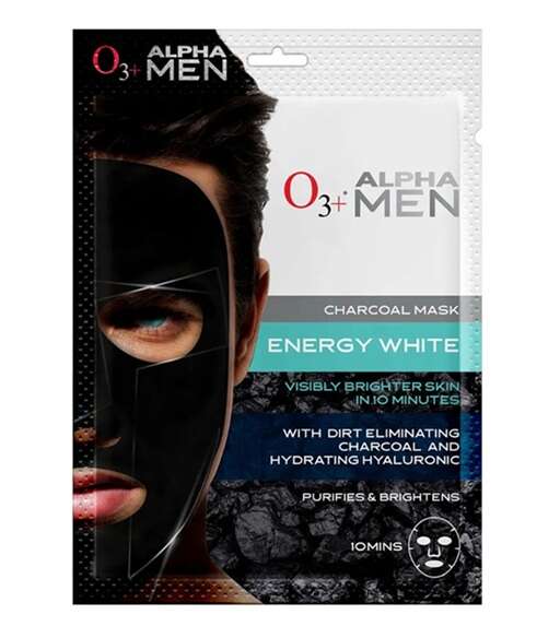 O3+ Alpha Men Energy White Charcoal Face Sheet Mask