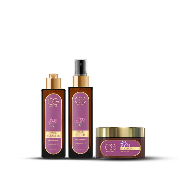 Og Beauty Ayurveda Radiance Trio Turmeric & Saffron Skincare Set