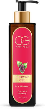 Og Beauty Ayurveda  Tan Removal Charcoal & Mulberry Shower Gel