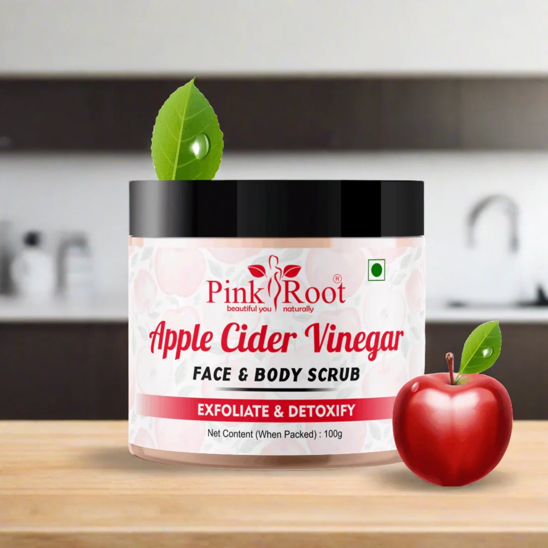 Pink Root Apple Cider Vinegar Face & Body Scrub