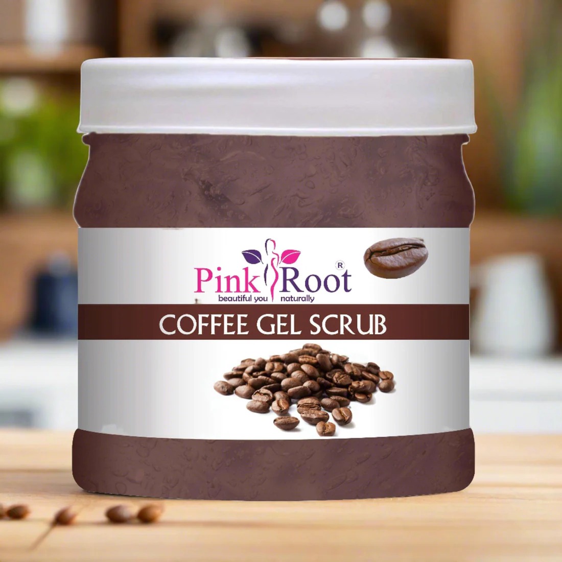 Pink Root Coffee Gel Scrub