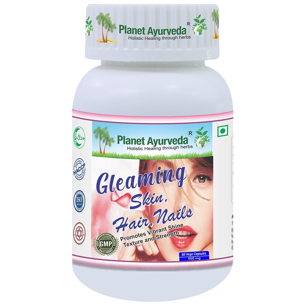 Planet Ayurveda Gleaming Skin Hair Nails Formula Capsules
