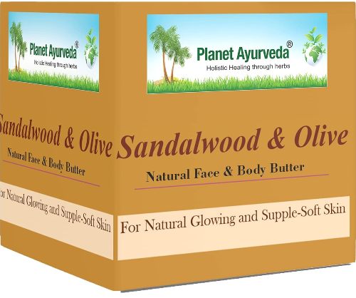Planet Ayurveda Sandalwood & Olive Natural Face and Body Butter