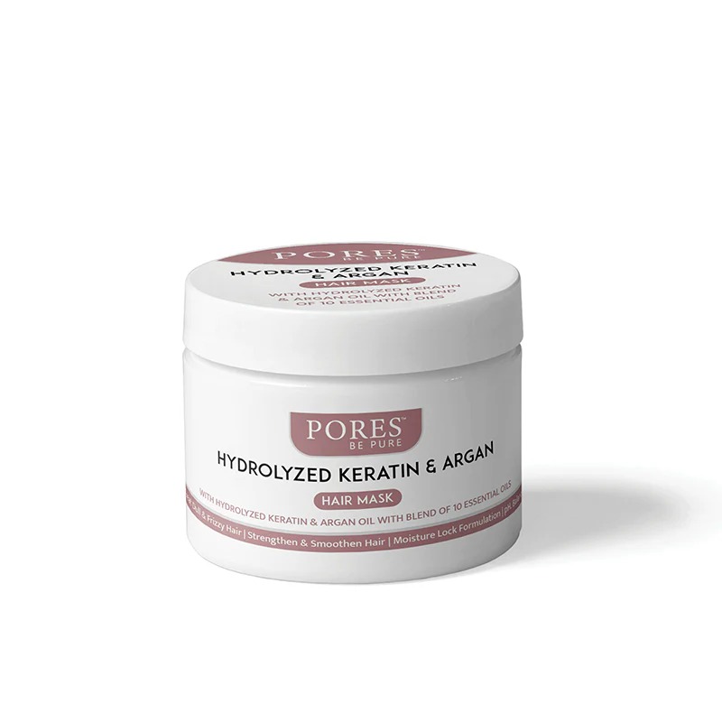 Pores Be Pure Hydrolyzed Keratin & Argan Hair Mask