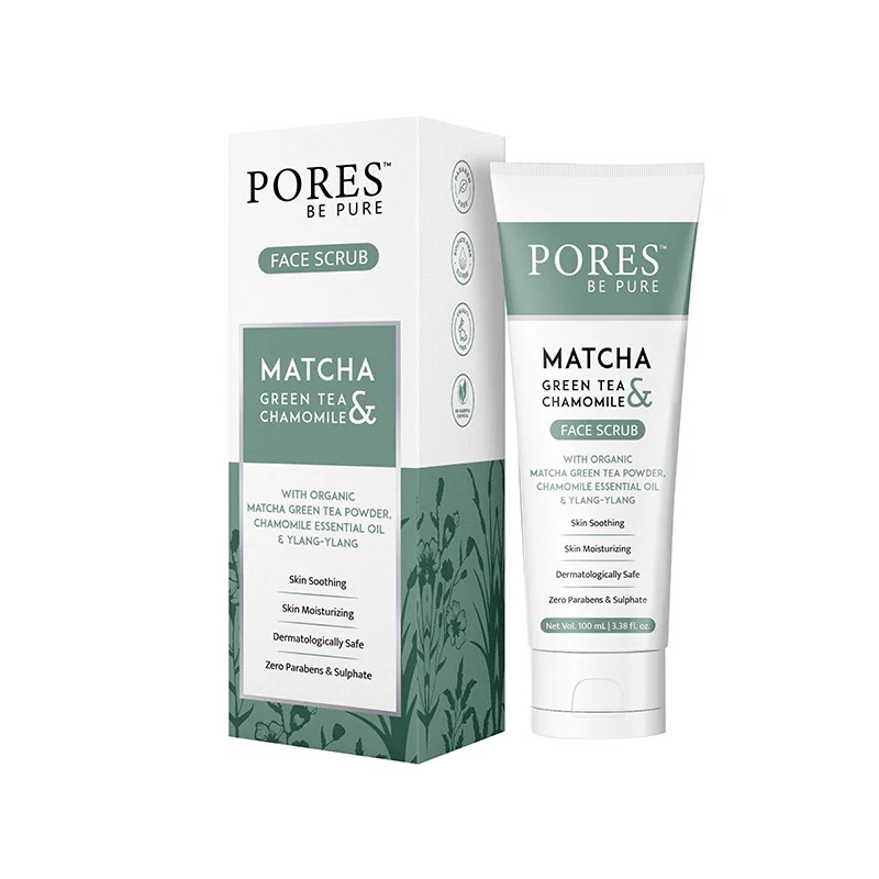Pores Be Pure Matcha Green Tea & Chamomile Gel Face Scrub