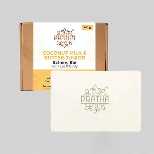 Pratha Naturals Coconut Milk & Butter-Junior Bathing Bar