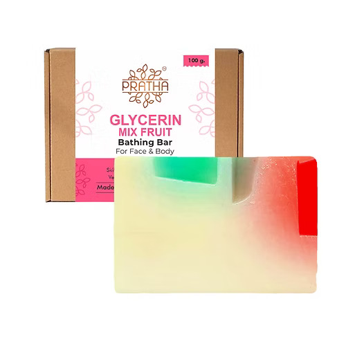 Pratha Naturals Glycerin Bathing Bar - Mix Fruit