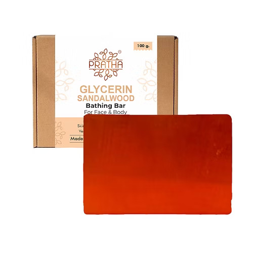 Pratha Naturals Glycerin Bathing Bar - Sandalwood