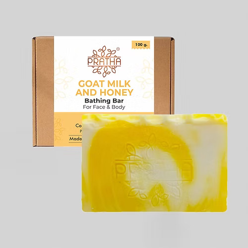 Pratha Naturals Goat Milk & Honey Soap
