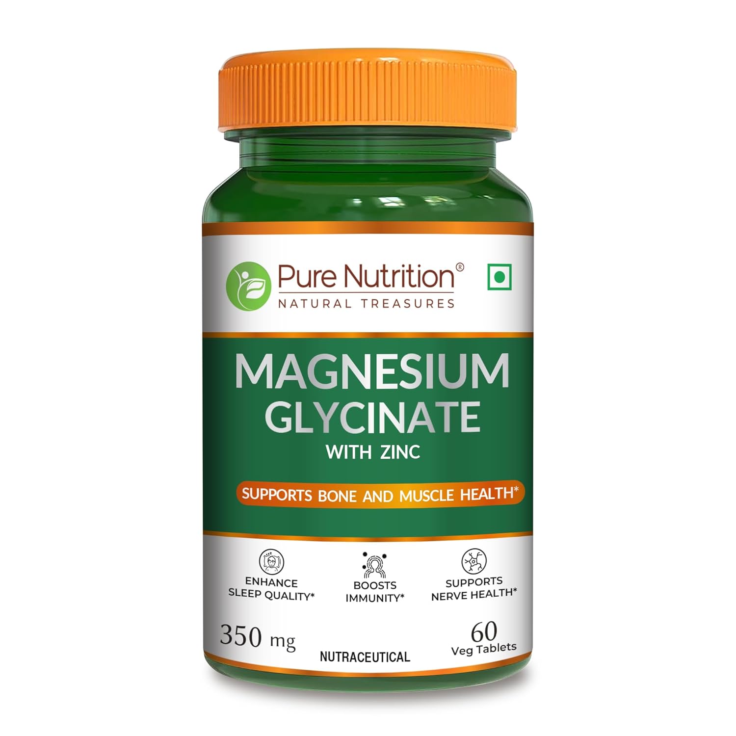 Pure Nutrition Magnesium Glycinate tablets 350 Mg