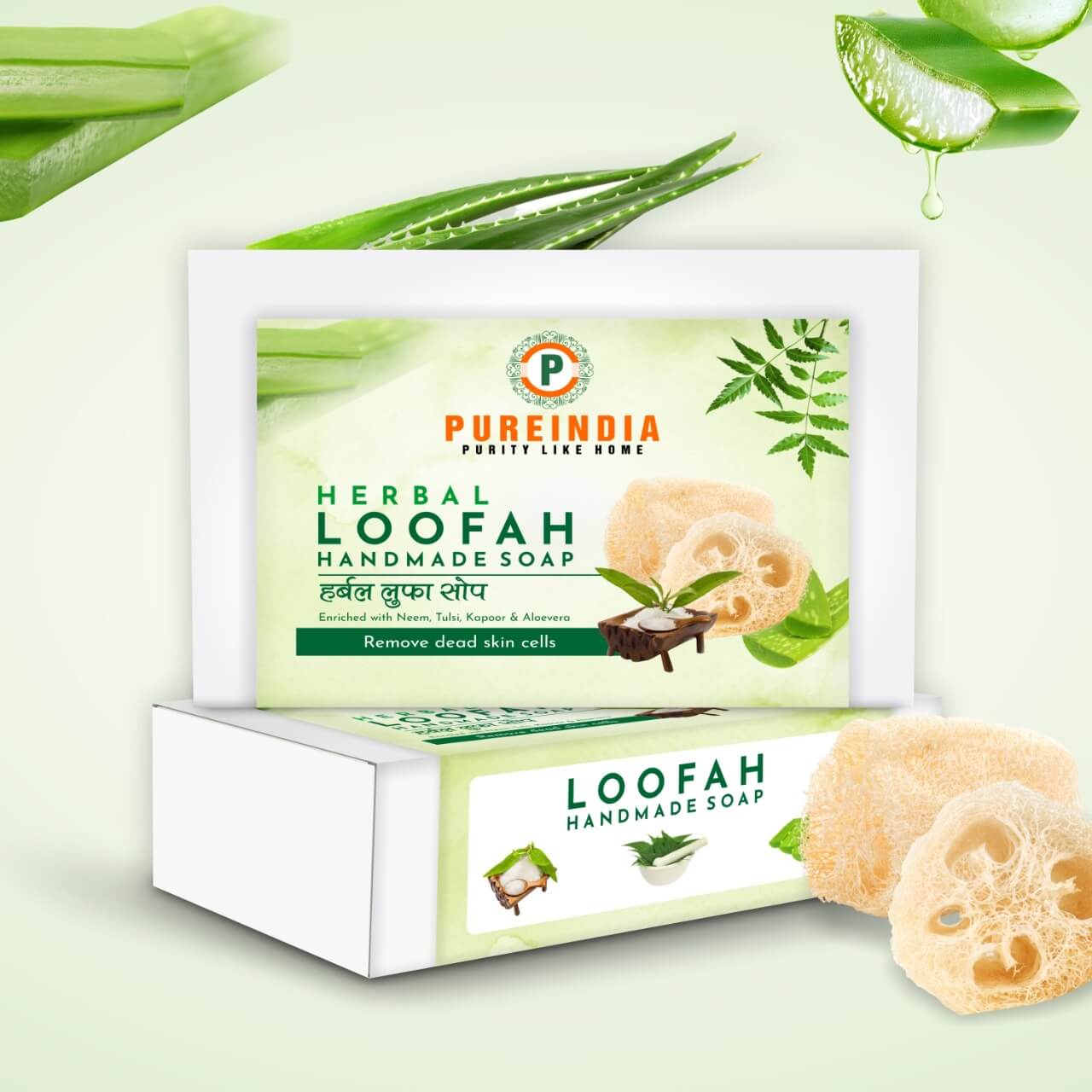 Pureindia Natural Loofah Soap