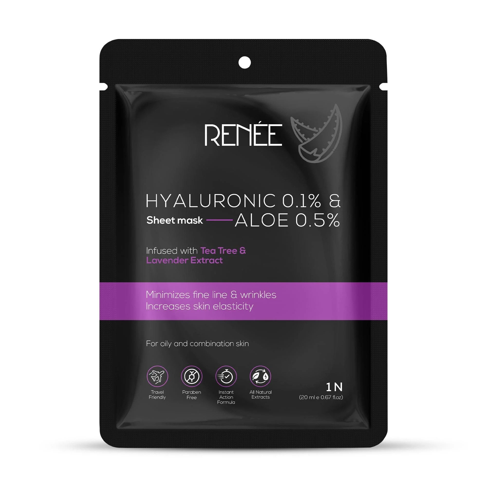Renee Hyaluronic Acid & Aloe Sheet Mask