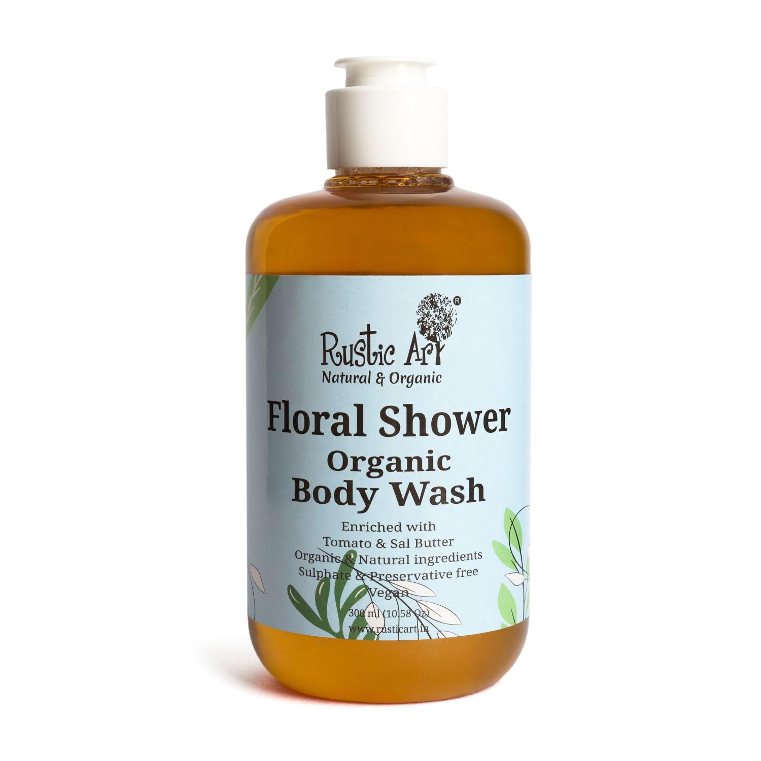 Rustic Art Floral Shower Body Wash
