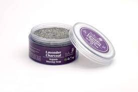 Rustic Art Lavender Charcoal Shaving Soap