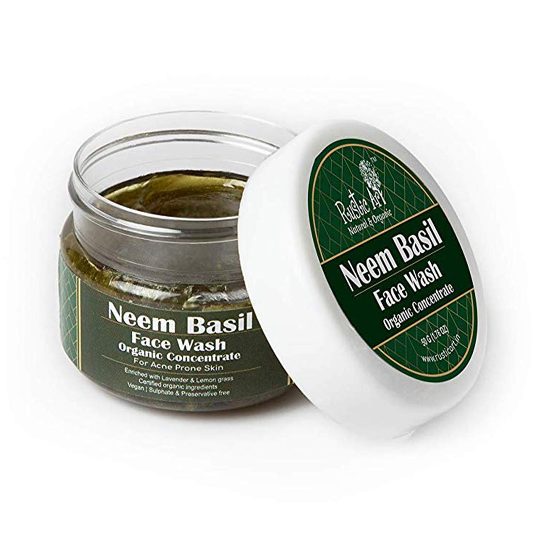 Rustic Art Neem Basil Face Wash Concentrate