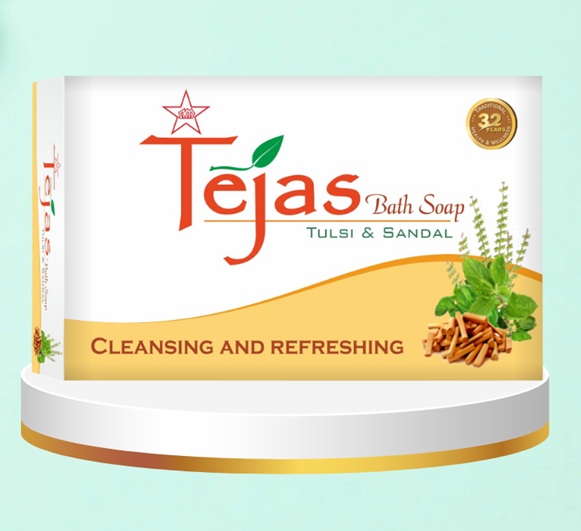 SKM Tejas Bath Soap Tulsi and Sandal