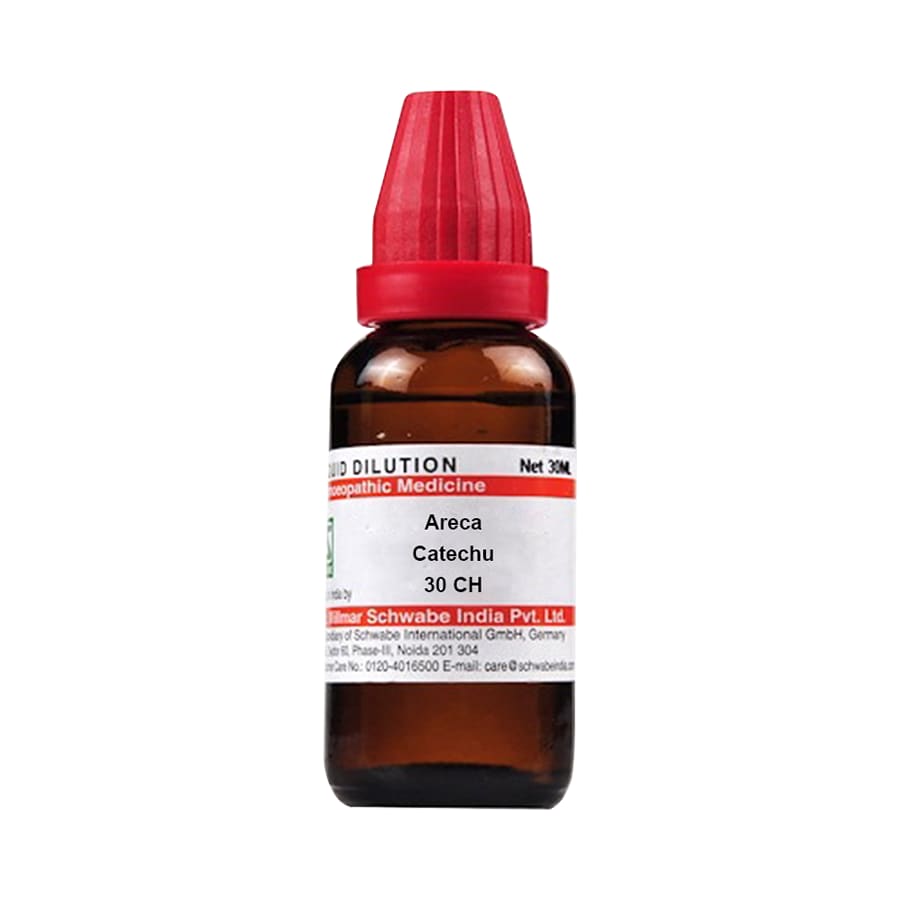 Schwabe Areca Catechu Areca Catechu E Seminibus 30 CH Dilutions