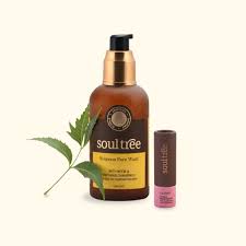 Soul tree Nutgrass Face Wash & Lotus Lip Balm Set