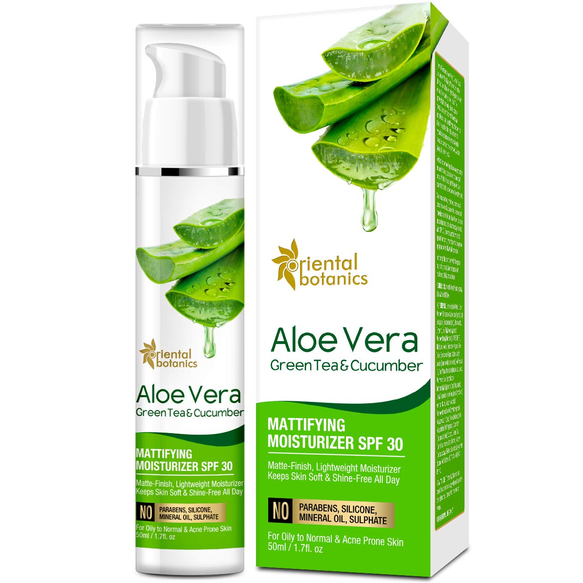 St Botanica Aloe Vera Green Tea and Cucumber Mattifying Moisturizer SPF 30