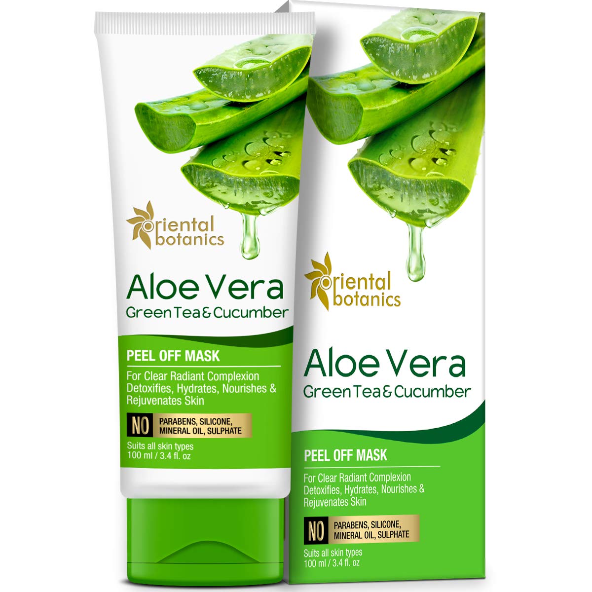 St Botanica Aloe Vera Green Tea and Cucumber Peel Off Mask