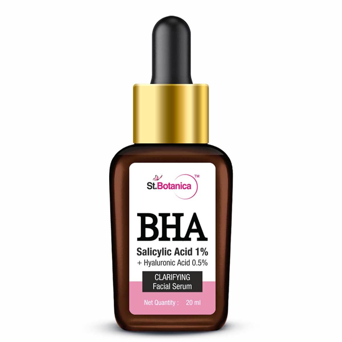 St.Botanica BHA Salicylic Acid 1% + Hyaluronic Acid 0.5% Clarifying Face Serum