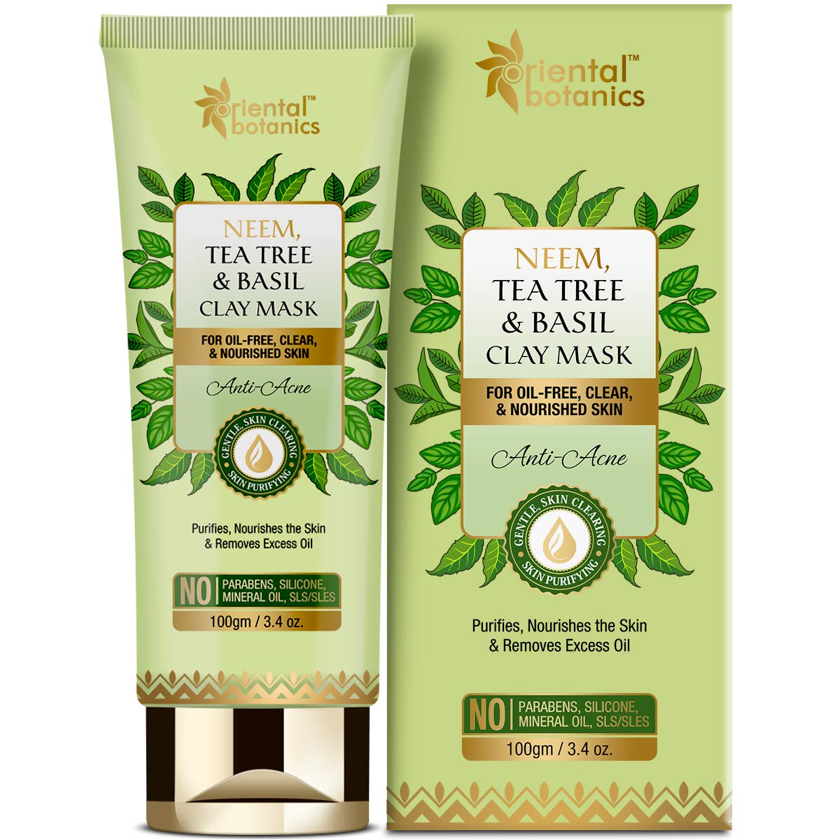 St Botanica Neem Tea Tree And Basil Anti Acne Clay Mask