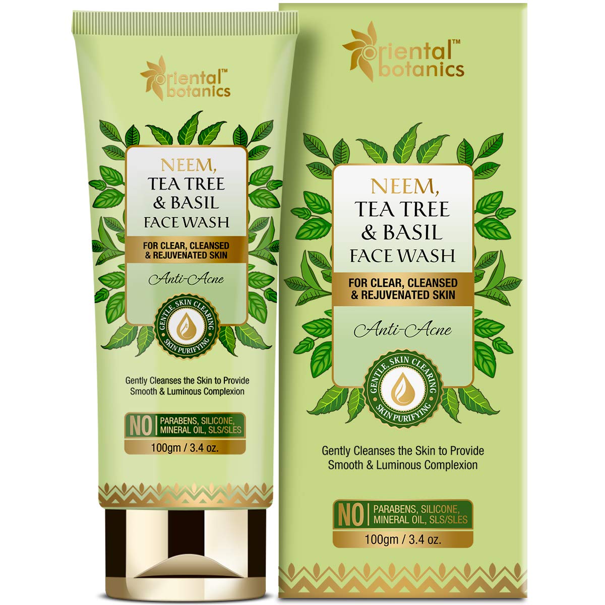 St Botanica Neem Tea Tree And Basil Anti Acne Face Wash