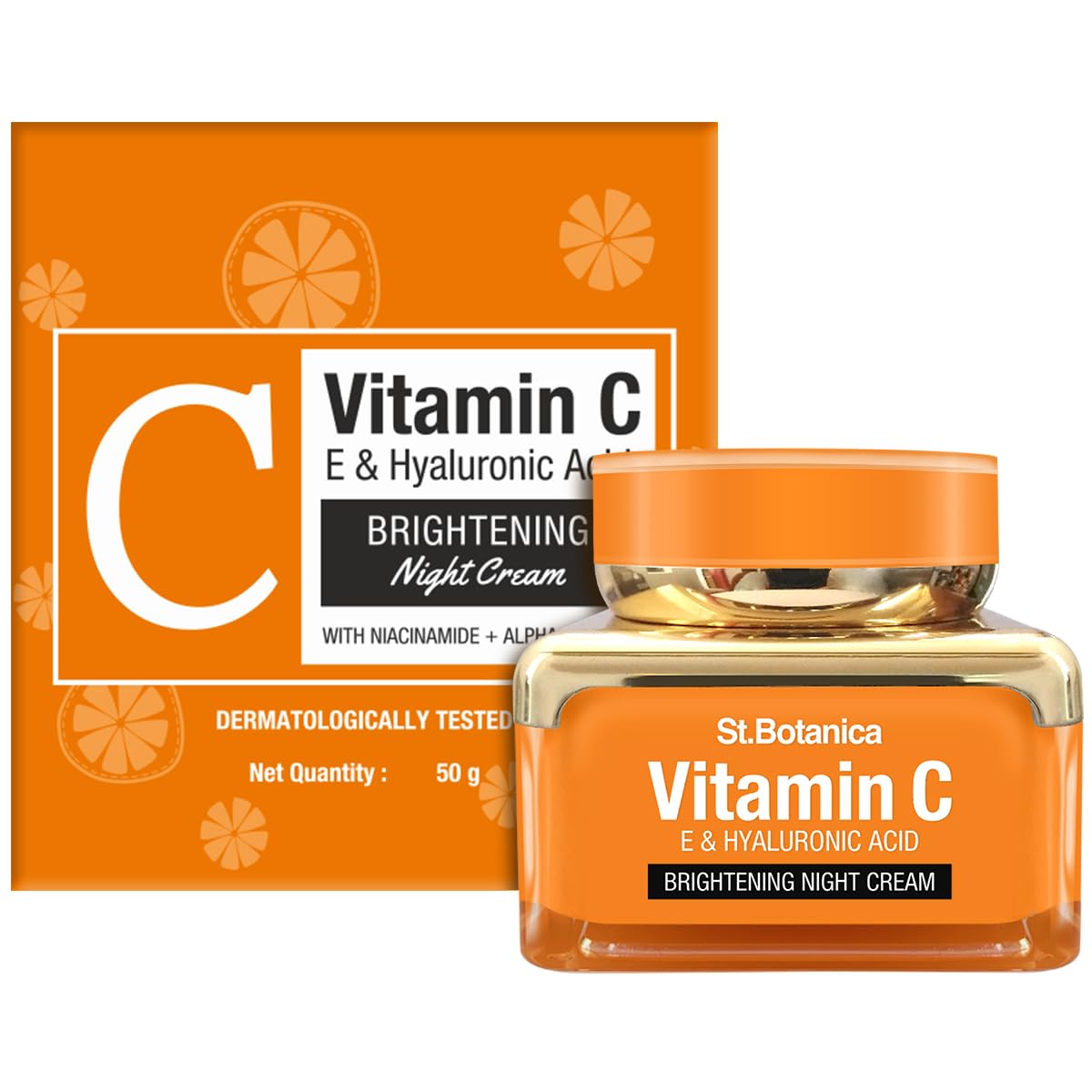 St Botanica Vitamin C E and Hyaluronic Acid Brightening Night Cream