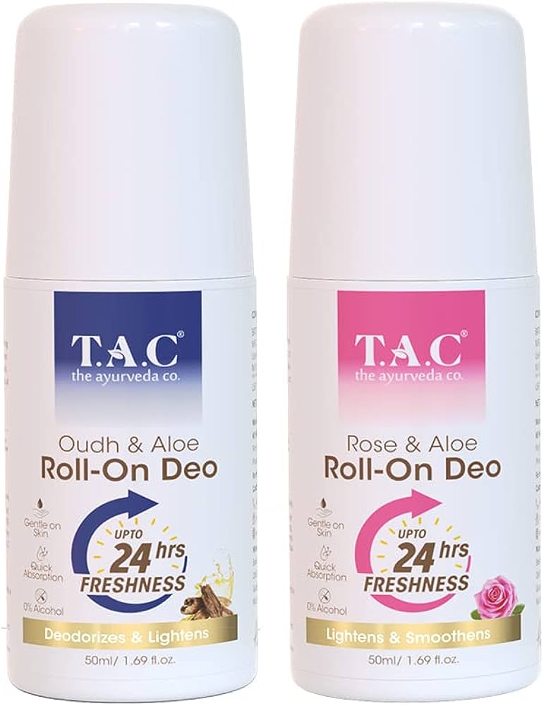 The Ayurveda Co Rose Roll On and Oudh Roll On Combo