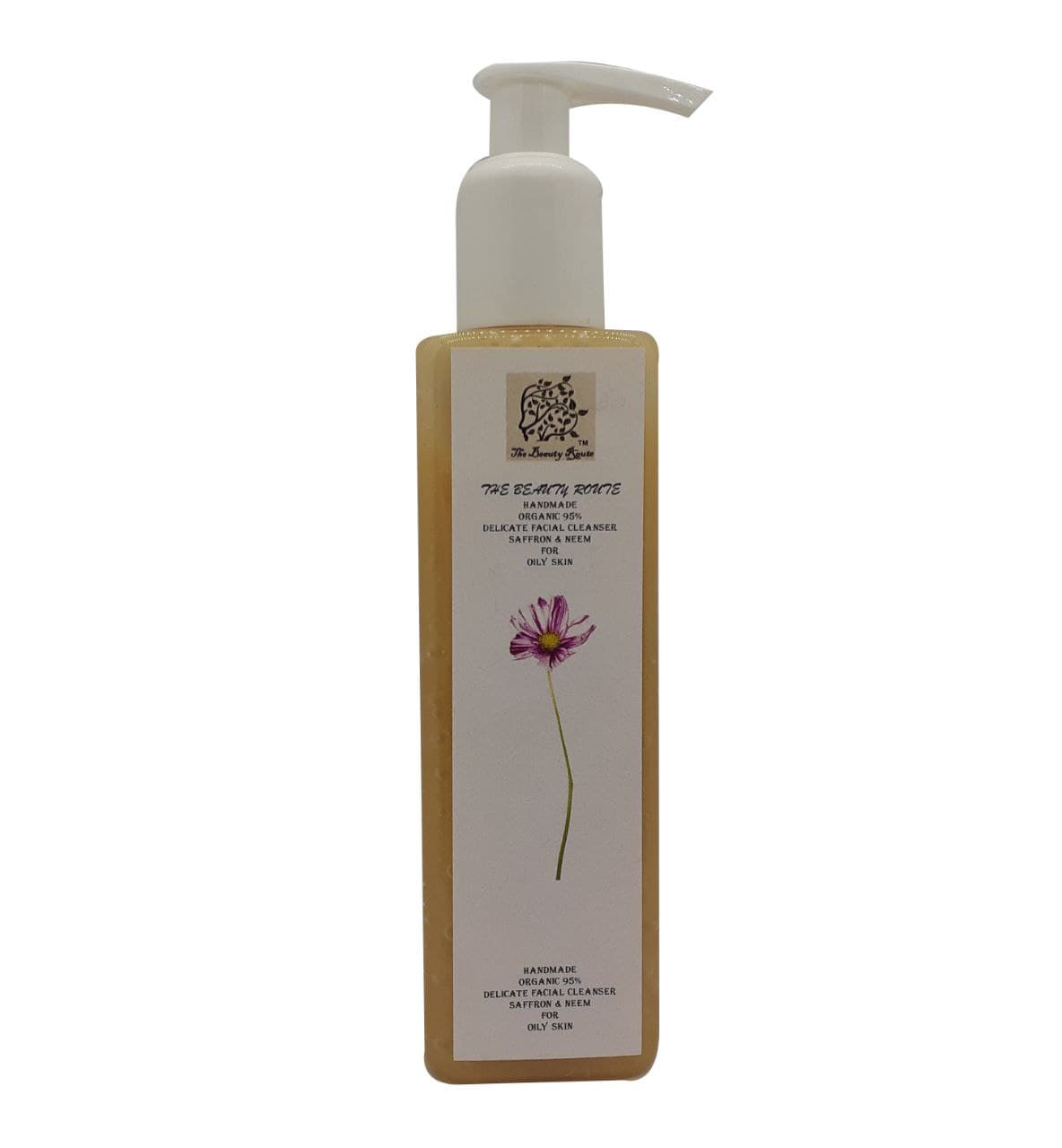 The Beauty Route Saffron & Neem Delicate Facial Cleanser Face Wash